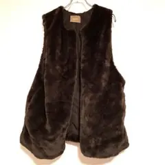 Alma Design ブラウン ファーベストサイズM 冬