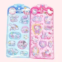 キティちゃん　シナモロール　ウォーターインシール　２枚セット