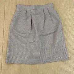 ナチュラルビューティーベーシック チェック　ミニスカート　M