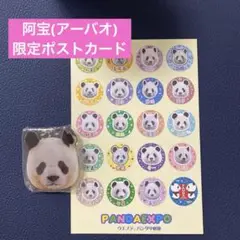 ウエノデパンダ中秋節 限定 阿宝(アーバオ) アクリルキーホルダー ポストカード