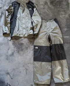 美品。ノースフェイス ゴアテックスセットアップ レインテックス NP10311