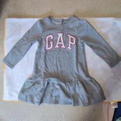 GAP フリル付きグレーワンピース