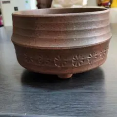 花器(陶器)直径18.7cm高さ12cm