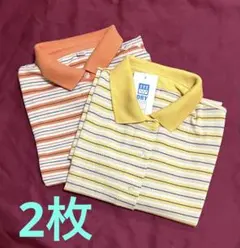 ユニクロ ドライボーダー ノースリープ ポロシャツ 色違い2枚　 Lサイズ