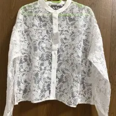 Bleu Bleuet 刺繍長袖シャツ Mサイズのサムネイル