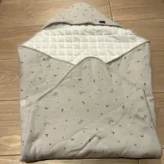 フード付き おくるみ 星と月デザイン