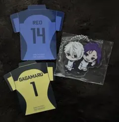 ブルーロックガチャガチャ　アクリルキーホルダー御影玲央&凪誠士郎　おまけ付き