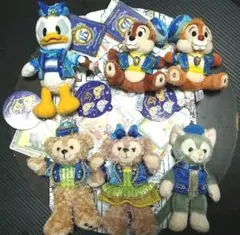 ディズニーシー15周年　ダッフィー　シェリーメイなどぬいぐるみバッチ5個セット