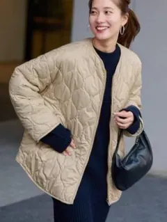 値下げ！FRAMeWORK　フレームワーク　2WAYキルティングブルゾン　美品