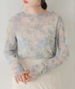 Kastane シアー花柄キャミ付きインナーのサムネイル