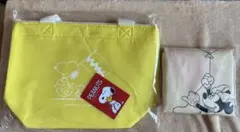 スヌーピー 保冷バッグとディズニーエコバッグ