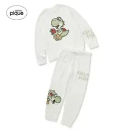 ジェラードピケ　ヨッシー　ルームウェア上下セット gelato pique☆【マリオ】ヨッシーパーカ＆ショートパンツセット