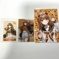 カラフルピーチ　えと　ステッカー+トレカ+ブロマイド　3点セット