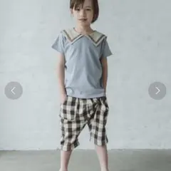 pairmanon なめらか肌触　かぞくおそろいセーラーカラー 半袖Tシャツ