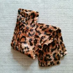 ヒョウ柄フェイクファー　マフラー レオパード　スヌード
