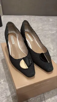 MODE ET JACOMO ドット柄パンプス 22.5cmのサムネイル