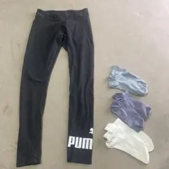 PUMA グレー レギンス M サイズ ユニクロ靴下3足