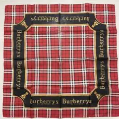 【新品】バーバリー ハンカチ 綿100% 53×53cm タグ付き