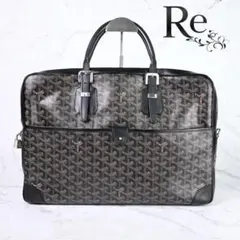GOYARD ゴヤール トートバッグ ビジネスバッグ ブリーフケース 黒　レザーのサムネイル