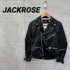 良品◯ジャックローズ　ダブルライダースジャケット　キルティング　大きいサイズ　黒 JACKROSE（ジャックローズ）の「ラムレザーダブルライダースTYPE