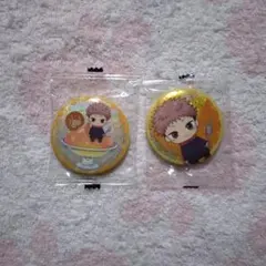 呪術廻戦 虎杖悠仁 ぷにとっぷ缶バッジ2個セット 未開封