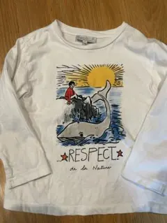 agnès b. 長袖カットソー 6歳 6ans ホワイト　120