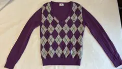 ラコステ ニット Vネックセーター アーガイル