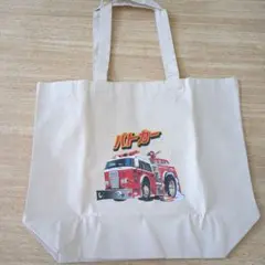 パトカー　消防車　イラストトートバッグ