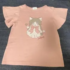 シシュノン　ネコ柄Tシャツ　110cmのサムネイル