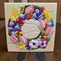 さくらほりきり きめこみパッチワーク 幸福のつるし飾り 完成品 額なし