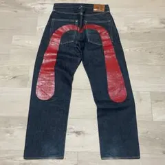 希少　サイズ38 赤刺繍 2001 NO2 赤耳 濃紺 美品 エヴィス エビス 2025年最新】EVISU 2001 no2の人気アイテム - メルカリ