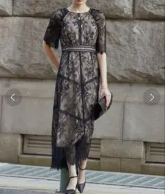 a【美品】ドリードール ワンピース ドレス レース 結婚式 オケージョン