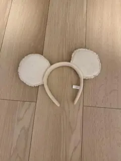 ディズニー カチューシャ アイボリー