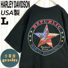 【人気アイテム】ハーレーダビッドソン☆tシャツ USA製　イーグル　ファイヤー