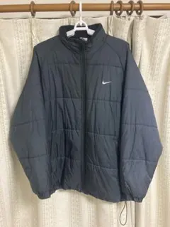 00s Y2K NIKE ナイキ パデッドジャケット 中綿 ブラック テック系