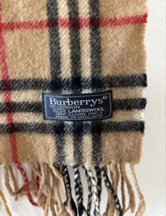 美品】Burberry ノバチェック柄 マフラー 100%ラムウール