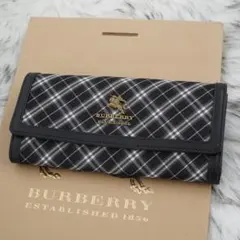 バーバリーBurberry ブルーレーベル長財布　チェック　希少　新品未使用 2026年最新】Yahoo!オークション -ブルーレーベル 財布の中古品・新品
