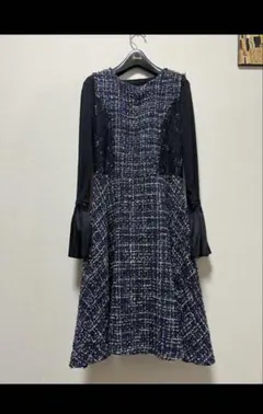 銀座マギーミックスツィードワンピース