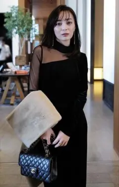 ánuans（アニュアンス）シアーデザイン ロングワンピースs