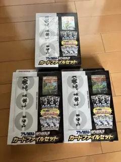 ブラックボルト　ホワイトフレア カードファイルセット 3箱