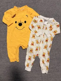 H&M プーさんロンパース2点セット