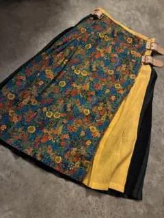 新品 O’NEIL OF DUBLIN リネン チェック×リバティラップスカートのサムネイル