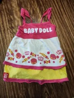 BABYDOLL　ベビードール　ノースリーブワンピース