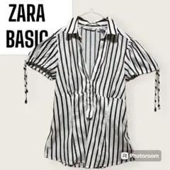 ZARA BASIC レディース　ブラウス　パフスリーブ　Mサイズ相当