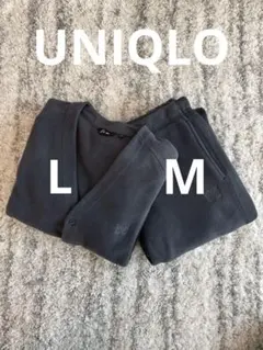 UNIQLO ニードルズ　グレー　フリース　セットアップ Lサイズ