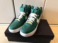 【新品】Nike Air Force 1 ハイカット スニーカー グリーン