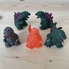 ゴジラ　ミニソフビ　5体セット