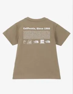 ベージュTHE NORTH FACE ホワイト キッズTシャツ