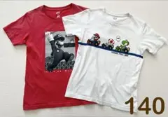 ユニクロ UT スーパーマリオ半袖Tシャツ 140cm 2枚セット まとめ売り