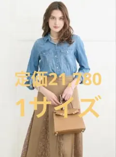 【値下げ】チェスティ レースパネルスカート ベージュ 1サイズ 定価21,780のサムネイル